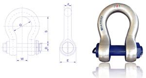 大噸位圓截面卸扣產品展示